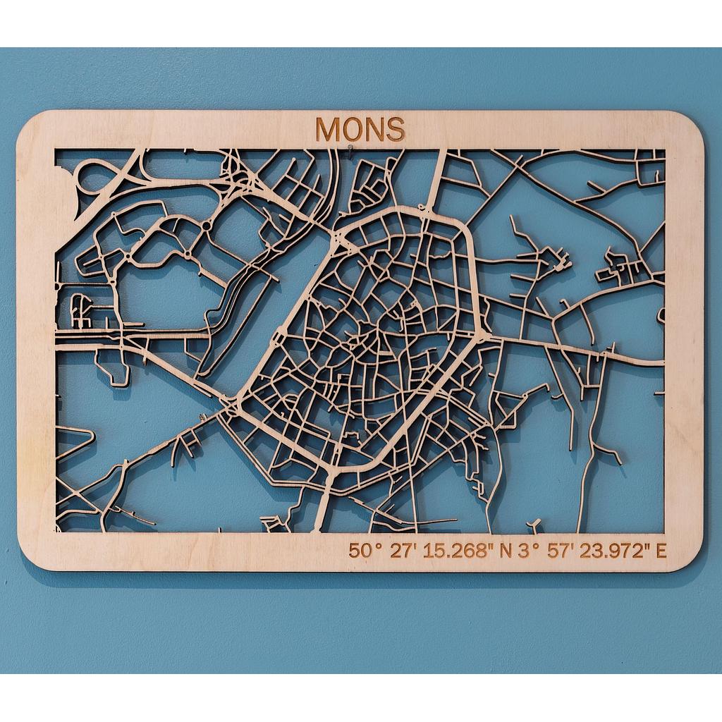 Carte de Mons (modèle d'expo)